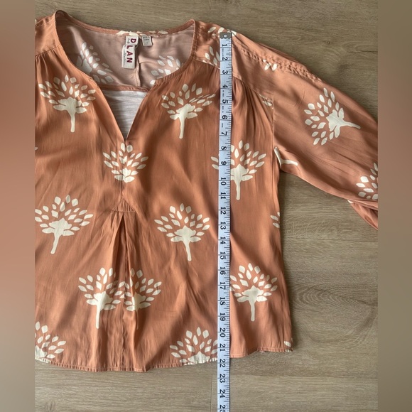 Anthropologie Dolan Alvia Peasant Top Peach Floral SZ S - Picture 7 of 7